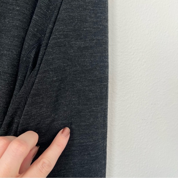 Ibex Dark Grey Merino Wool Henley Long Sleeve Top *FLAWED* - Picture 4 of 7